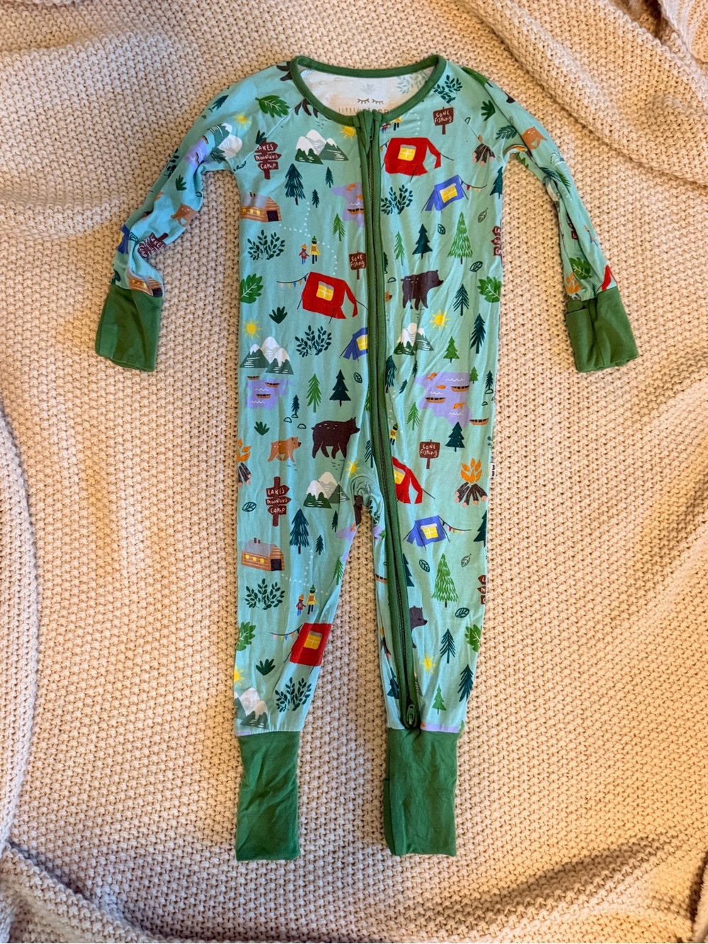 🏕️ Little Sleepies Camping Zippy — 6-12M